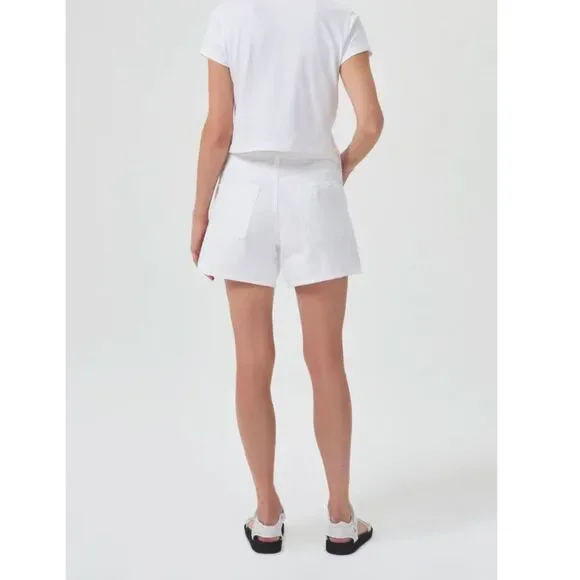 Agolde Parker Long White Denim Jean Shorts Size 31 (12) New! - Picture 3 of 15
